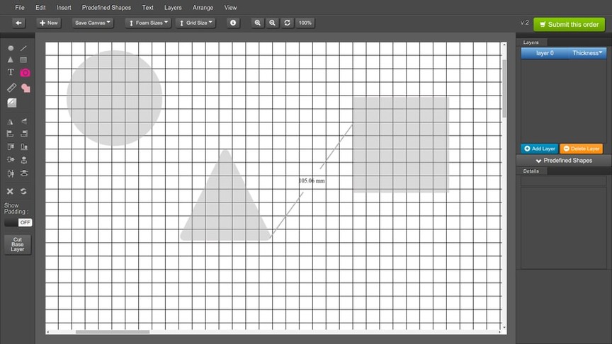 HTML5 Canvas Based Geometrical Web Application